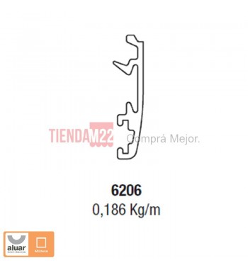 6206 - TAPA PREMARCO CRUDO- PERFIL ALUAR