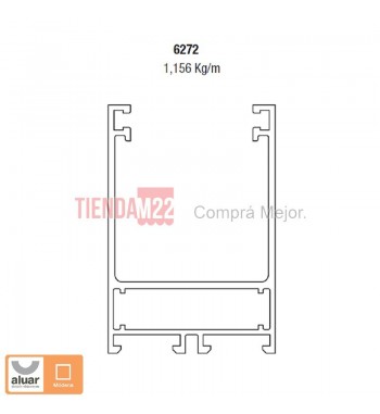 6272 - VAIVEN HOJA CRUDO- PERFIL ALUAR