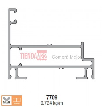 7709 - MODENA2 - MARCO VENTAN PROYEC. CRUDO- PERFIL ALUAR