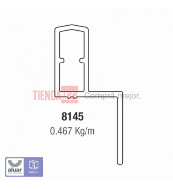 8145 - A40 - GUIA MOSQUITERO CRUDO- PERFIL ALUAR