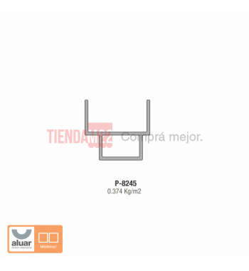 8245 - MODENA2 -ADAPTADOR DVH CRUDO- PERFIL ALUAR