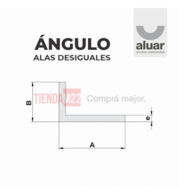 MPN-096 - ANGULO ALAS DESIGUALES 23X12X1.5MM- PERFIL ALUAR