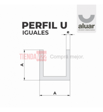 PPN-2581 - PERFILES U IGUALES CRUDO- PERFIL ALUAR