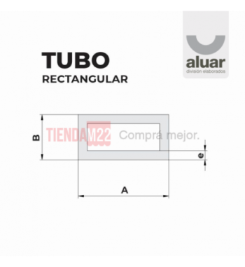 MC-080 - TUBO 60X25 1.5MM CRUDO- PERFIL ALUAR