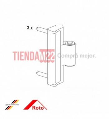 PVC-SOPORTE HOJA 20 MM FOLD V-312821 - 734361