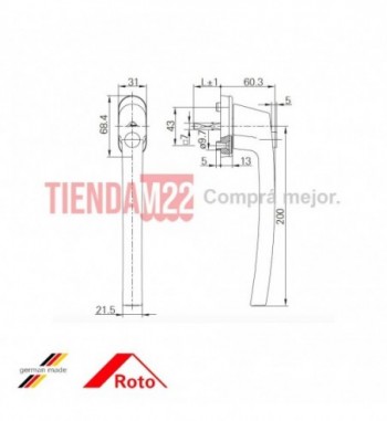 PVC-MAN.ROTOLINE INW BLOQ 200MM BL - 798994