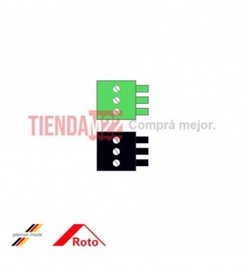 PVC-CONECTOR 3 POLI 2 PIEZAS VER/NEG - 494801