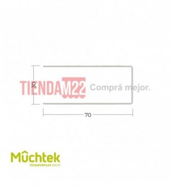 TECNO-REFUERZO TUBULAR 70X30 MM GALVANIZADO LARGO 3.0 - 920400009