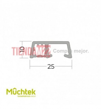 TECNO-REMATE INTERIOR 25X10 MM-BLANCO LARGO 5.8 - 913041000