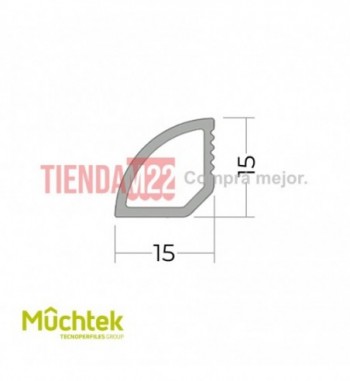 TECNO-REMATE 15X15 MM-NOGAL LARGO 5.8 - 913160100