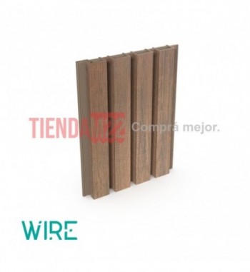 WALL PANEL WPC EXTERIOR TEAK 2.90 MTS - WIRE W0001