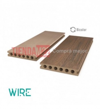DECK WPC DOBLE CARA MAPLE / TEAK 2.90 MTS - WIRE W0101