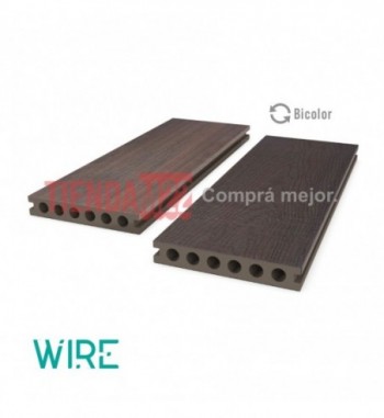 DECK WPC DOBLE CARA ROSEWOOD / MAHOGANY 2.90 MTS - WIRE W0102