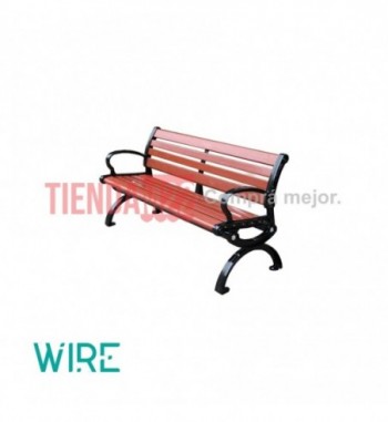 BANCO EXTERIOR WPC MARRÓN 1.50 MTS - WIRE W0203