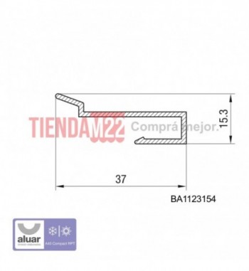 RPT-19916 - RPT-BA 1019916 J PVC- PERFIL ALUAR