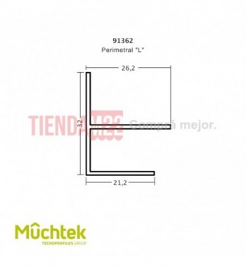 TECNO-PERIMETRAL L DOBLE CARA FOLIADA (A PEDIDO) OAK 3 METROS - 913620433