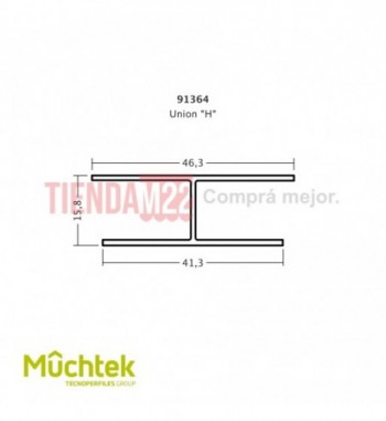 TECNO-UNION H (A PEDIDO) JET BLACK 3 METROS - 913640280