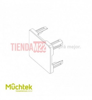 TECNO-TAPA TUBULAR 127 X 127 NEGRO  METROS - 945355000