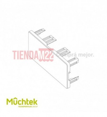 TECNO-TAPA TUBULAR 127 X 62,5 NEGRO  METROS - 945345000