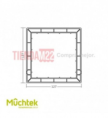 TECNO-TUBULAR 127 X 127 LARCH MARRONE 5,8 METROS - 913460600