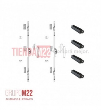 H102-BIPUNTO A30 NEGRO COMPLETO CON RUEDAS MON PAT - GRUPOM22 090305NA1+090315N